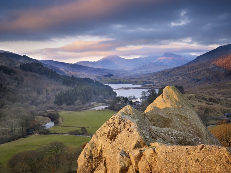 Snowdon from the Pinnacles and Capel Curig, Snowdonia, Gwynedd, Wales, UK. ©VisitBritain - Joe Cornish