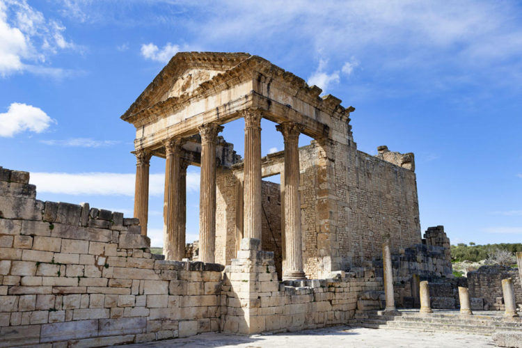 Columnas del Templo de Mercurio junto al Capitolio