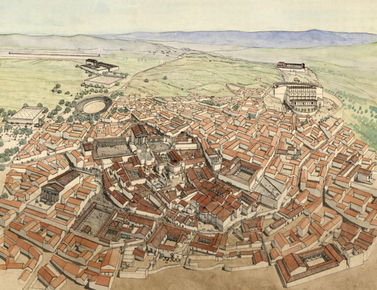 Imagen de la ciudad de Dougga