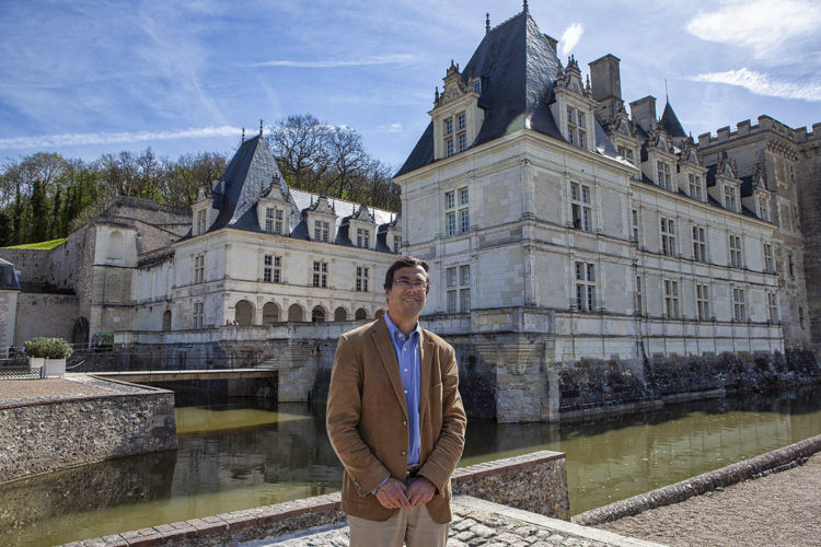 Henri Carvallo propietario y actual del castillo de Villandry, bisnieto de Joachim carvallo y Ann Coleman