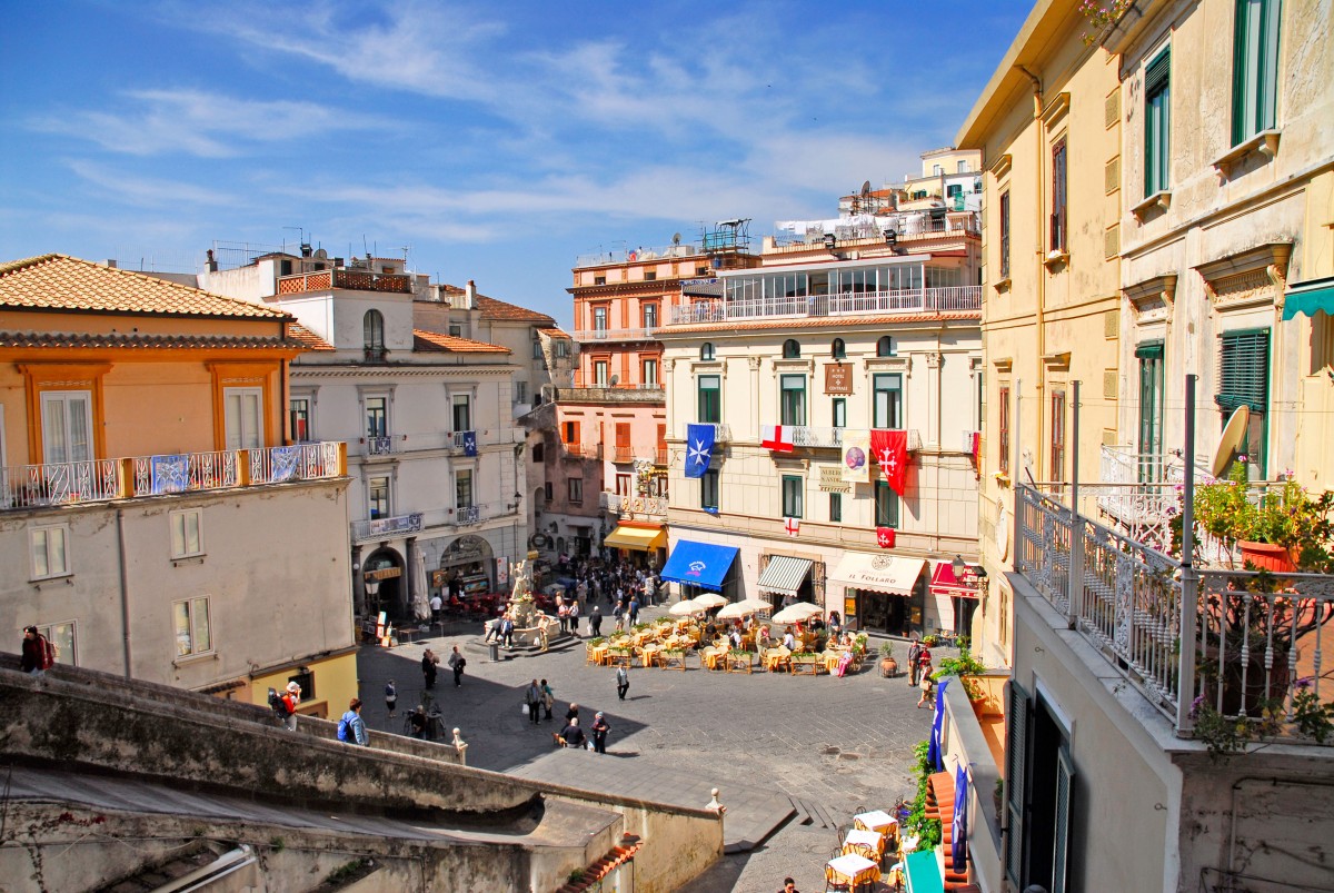 Vistas sobre las terrazas de Amalfi