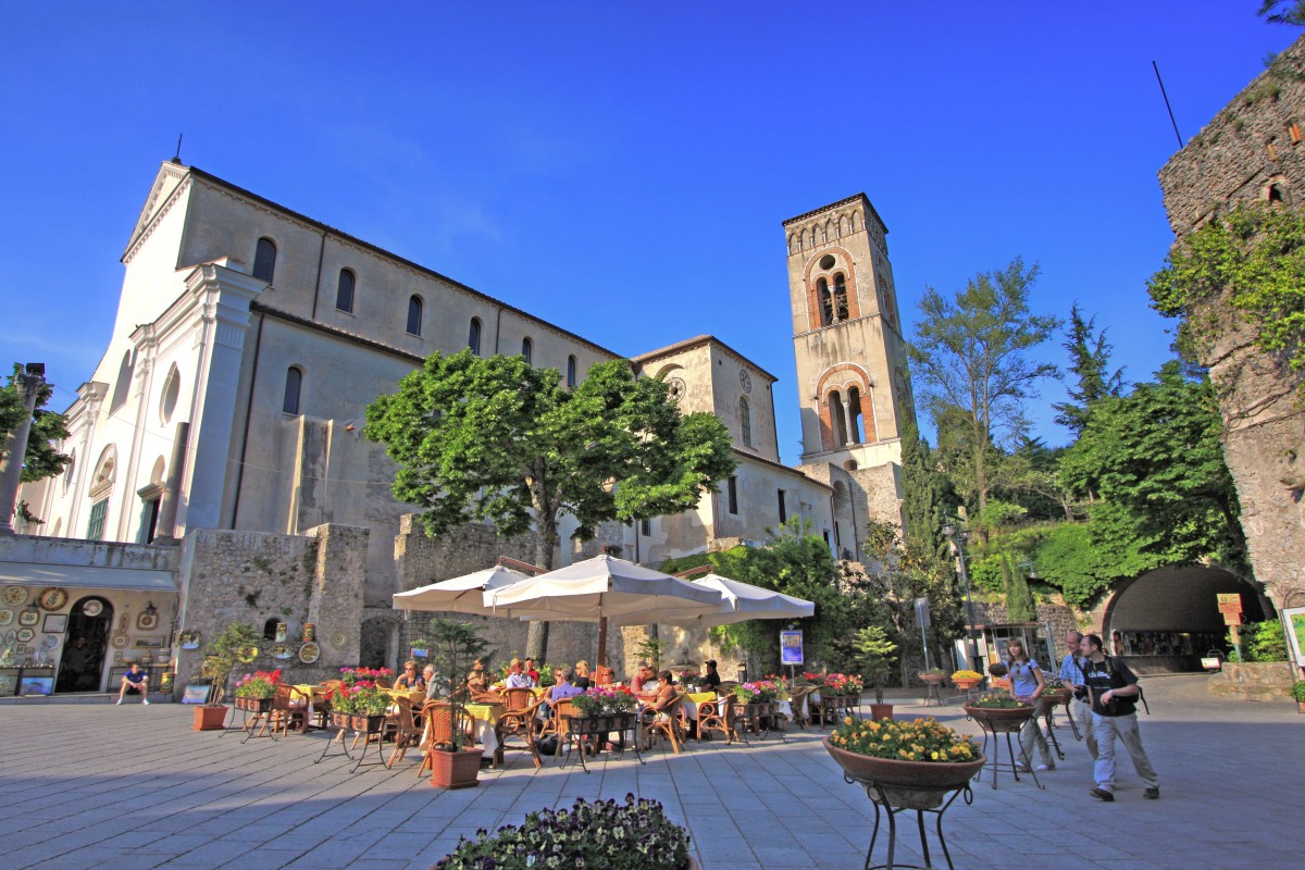 Panorámica de Ravello, en la Costa Amalfitana