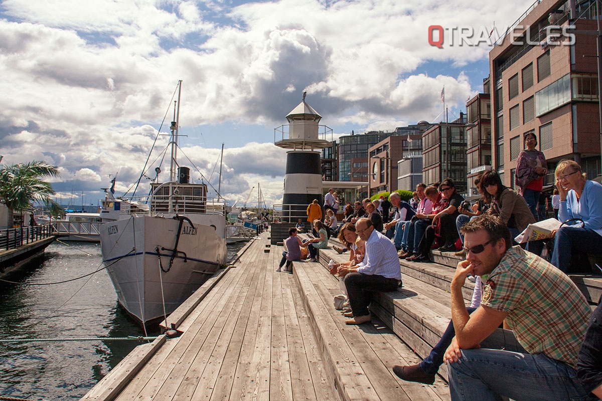 Zona del puerto deportivo de Oslo