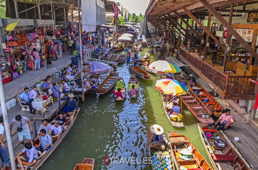  Mercado Flotante de Bangkok – Tailandia