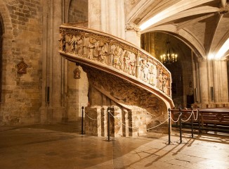 Escalera del coro en Basilica de Morella