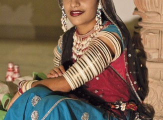 Joven mujer India en Bikaner