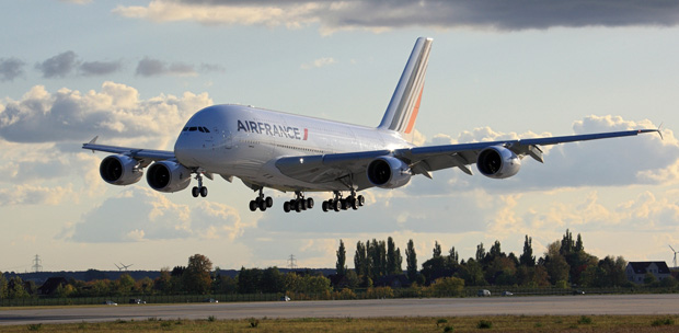  El A380 de Air France entre París y Tokio