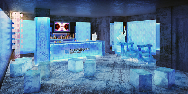 el norwegian breakaway congela la esencia de nueva york en su nuevo bar de hielo