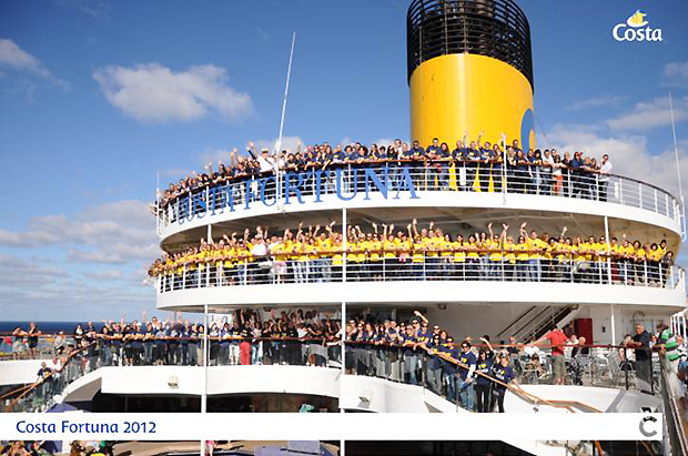 Más de 300 agentes de viajes y periodistas participan en un FamTrip a bordo del Costa Fortuna