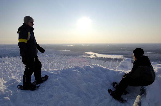  Andar como el Yeti por las nieves, en Finlandia