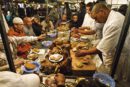 puesto de comida en la Plaza Jamaa el Fna