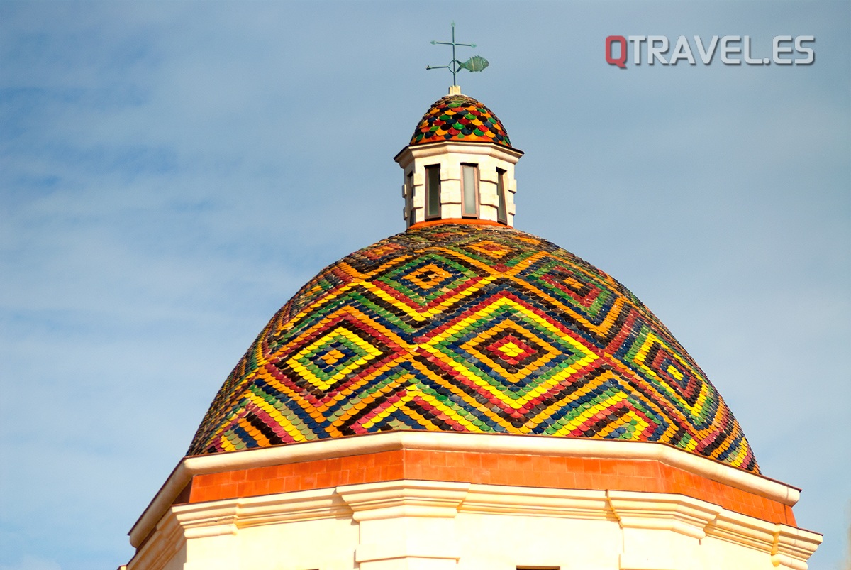 Cúpula de mosaico de la Iglesia de San juan en el Alguer