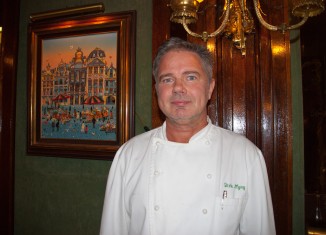 Dirk Myny Chef del Restaurante Brigittines en Bruselas