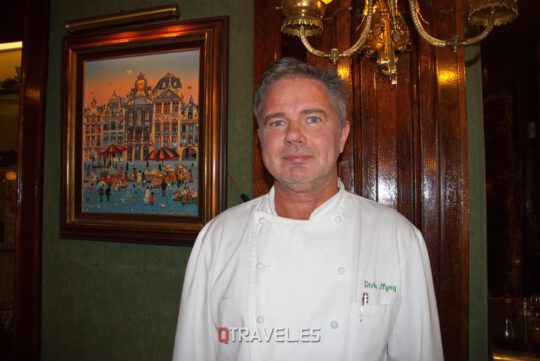 Dirk Myny Chef del Restaurante Brigittines en Bruselas