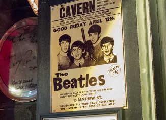 Poster original de la actuación de The Beatles