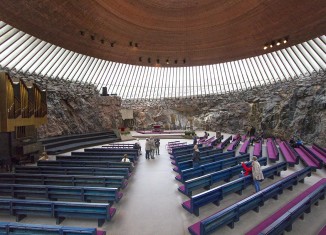 Interior de la Iglesia de Piedra (Temppeliaukio)