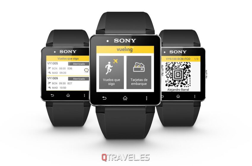  Vueling y Sony presentan la tarjeta de embarque wearable