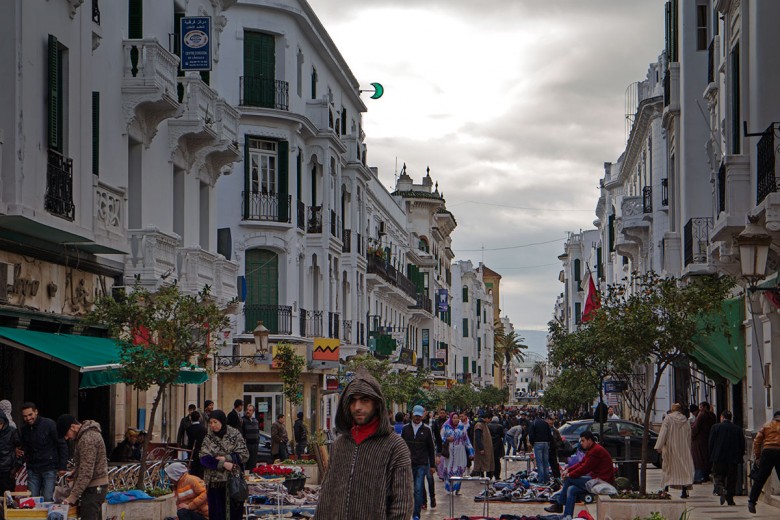 Avenida Mohamed V desde la Plaza España