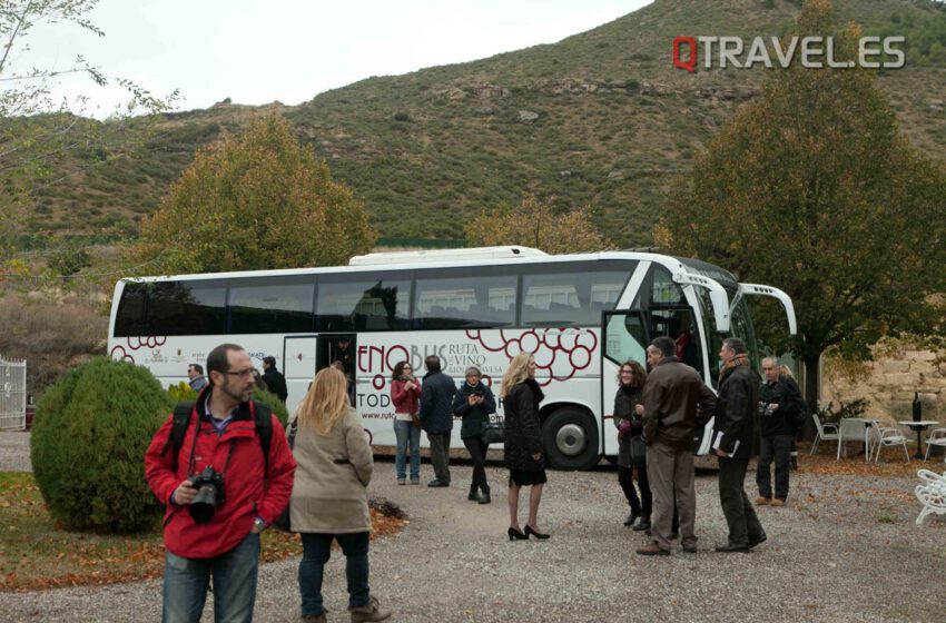  Enobús, rumbo a la feria del vino  de Navaridas