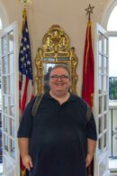 David Bigorra en el Gran salón de la Legación Americana
