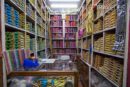 Tienda de hilos de costura en el Zoco