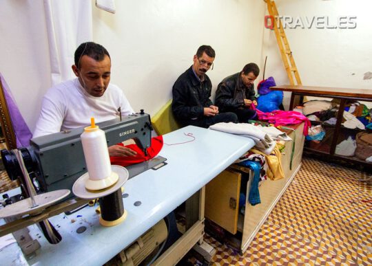 Talleres de costura en el Zoco