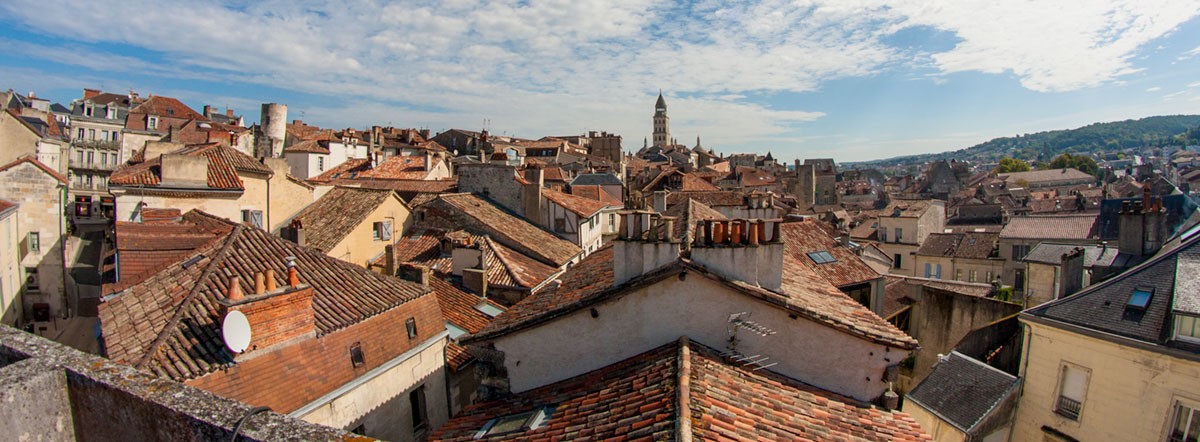 Panorámica de los tejados de Périgueux