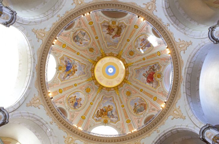 Detalle de la bóveda interior de Frauenkirche