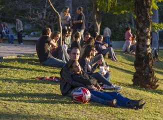 Puesta de sol desde la Plaza del Papa