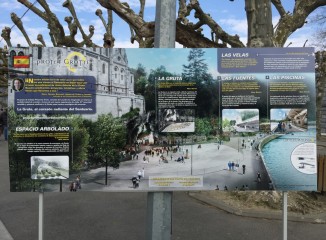 Punto de información de la remodelación de Lourdes