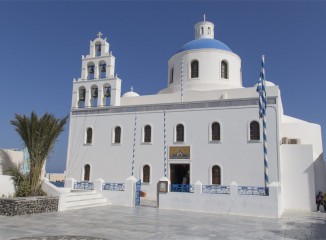 Pueblo de Oia en Santorini