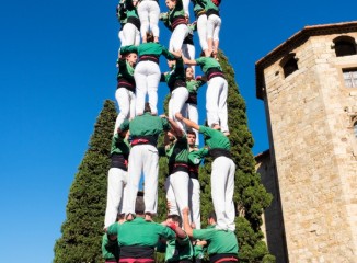 Castellers a Sant Cugat del Vallès