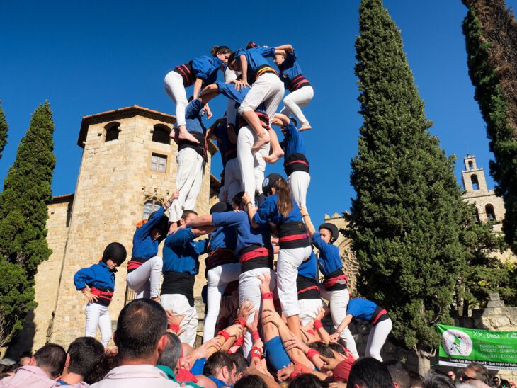Castellers a Sant Cugat del Vallès