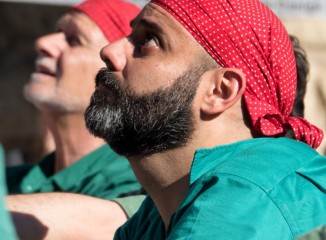 Castellers a Sant Cugat del Vallès