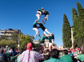 Castellers a Sant Cugat del Vallès