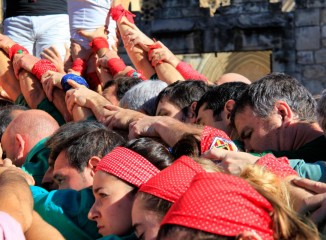 Castellers a Sant Cugat del Vallès