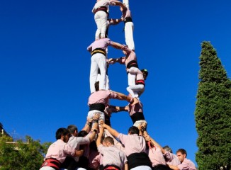 Castellers a Sant Cugat del Vallès