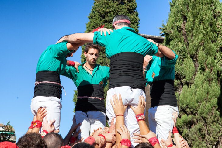 Castellers a Sant Cugat del Vallès