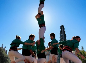 Castellers a Sant Cugat del Vallès