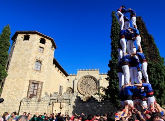 Castellers a Sant Cugat del Vallès