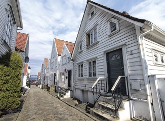 Casas de madera del barrio de Gamle Stavanger