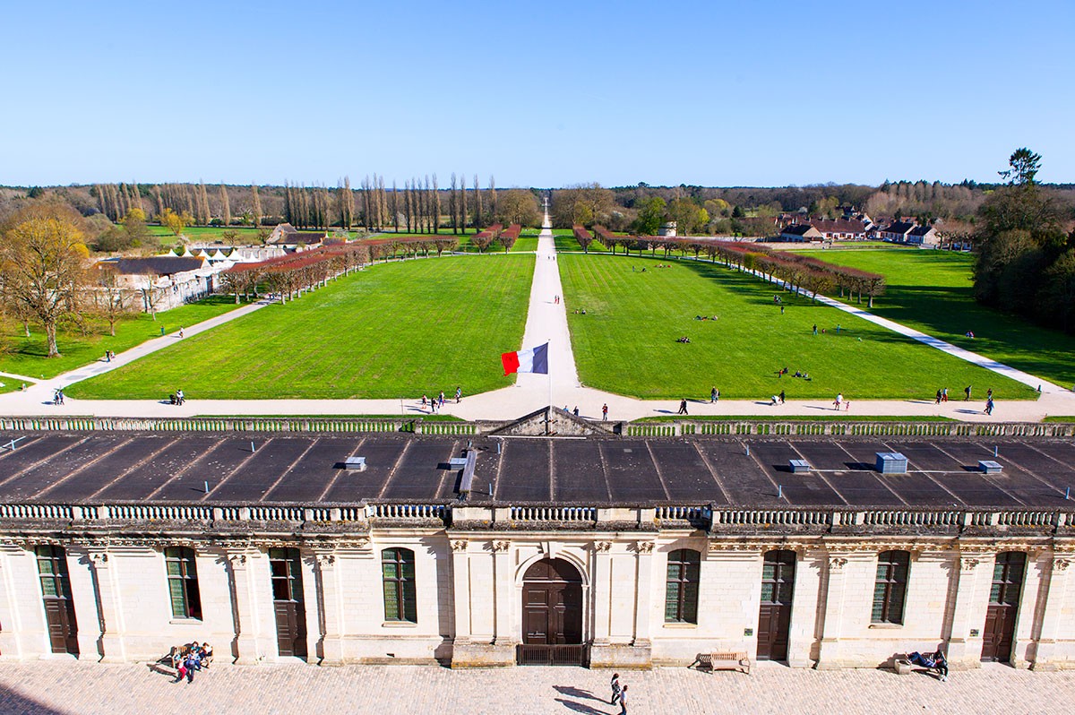 Residencia real de Chambord en valle del Loira