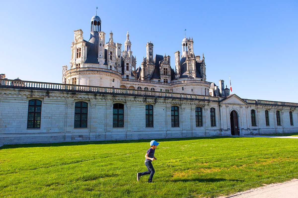 Residencia real de Chambord en valle del Loira