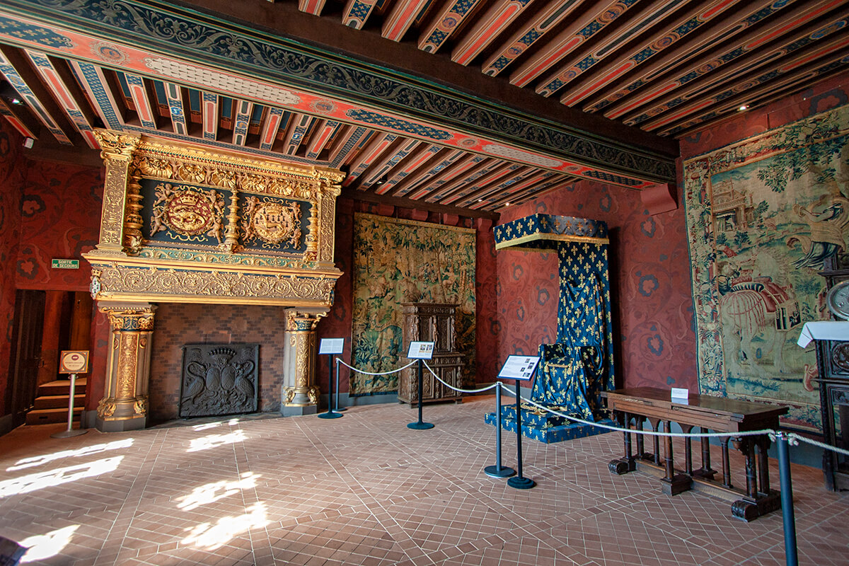 La sala del rey en Castillo de Blois
