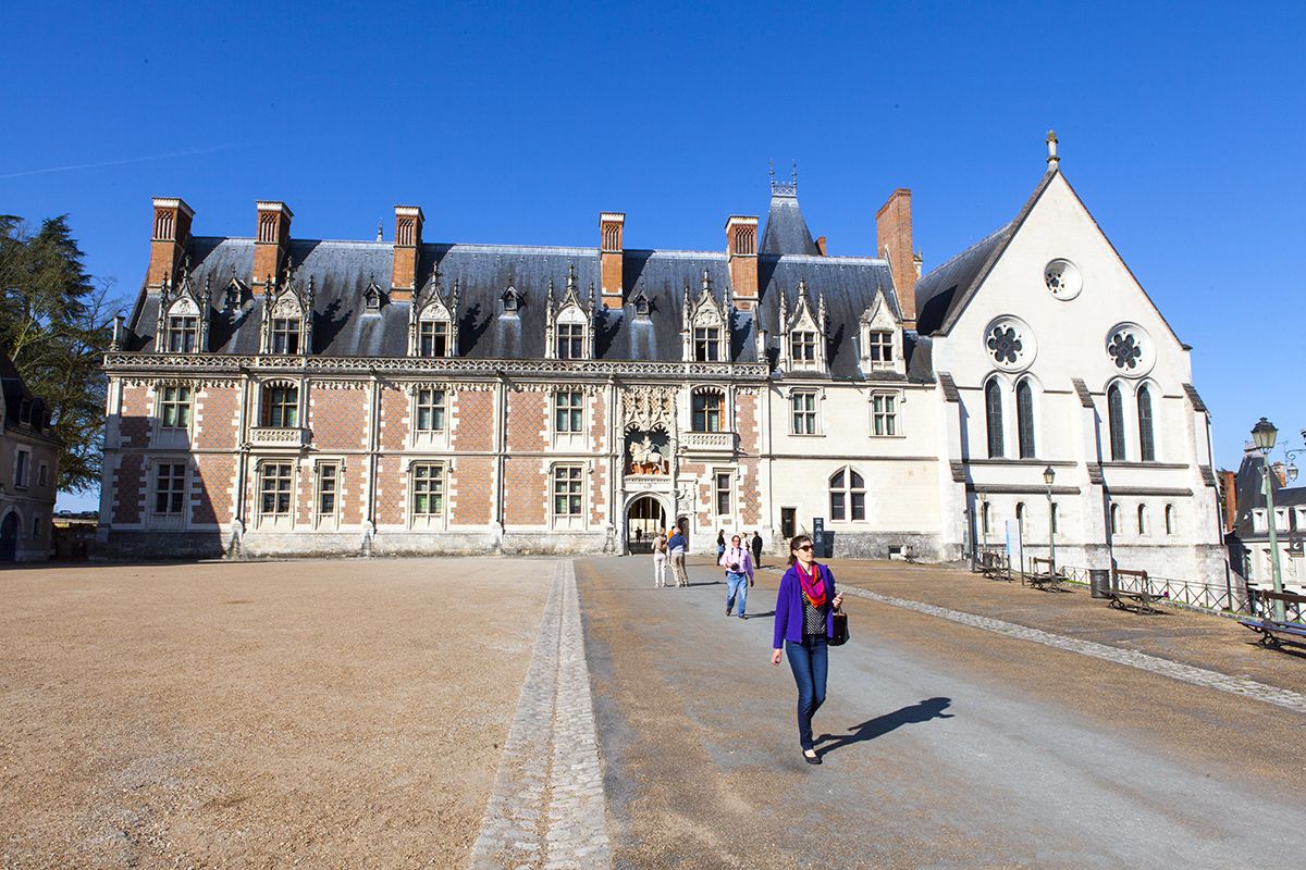 Entrada al castillo de Blois