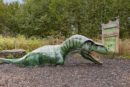Parque temático de Vulcania paseando entre dinosaurios