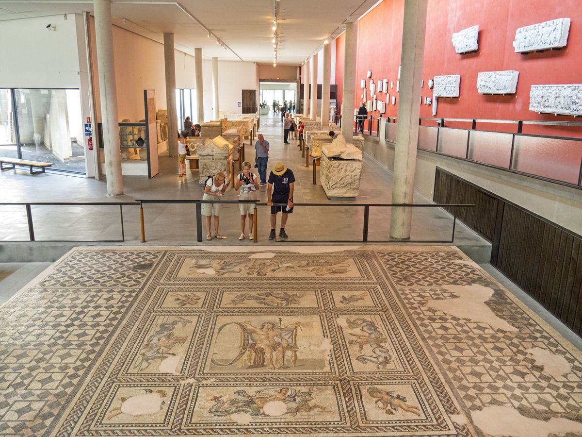Mosaico romano en el museo de Arlés