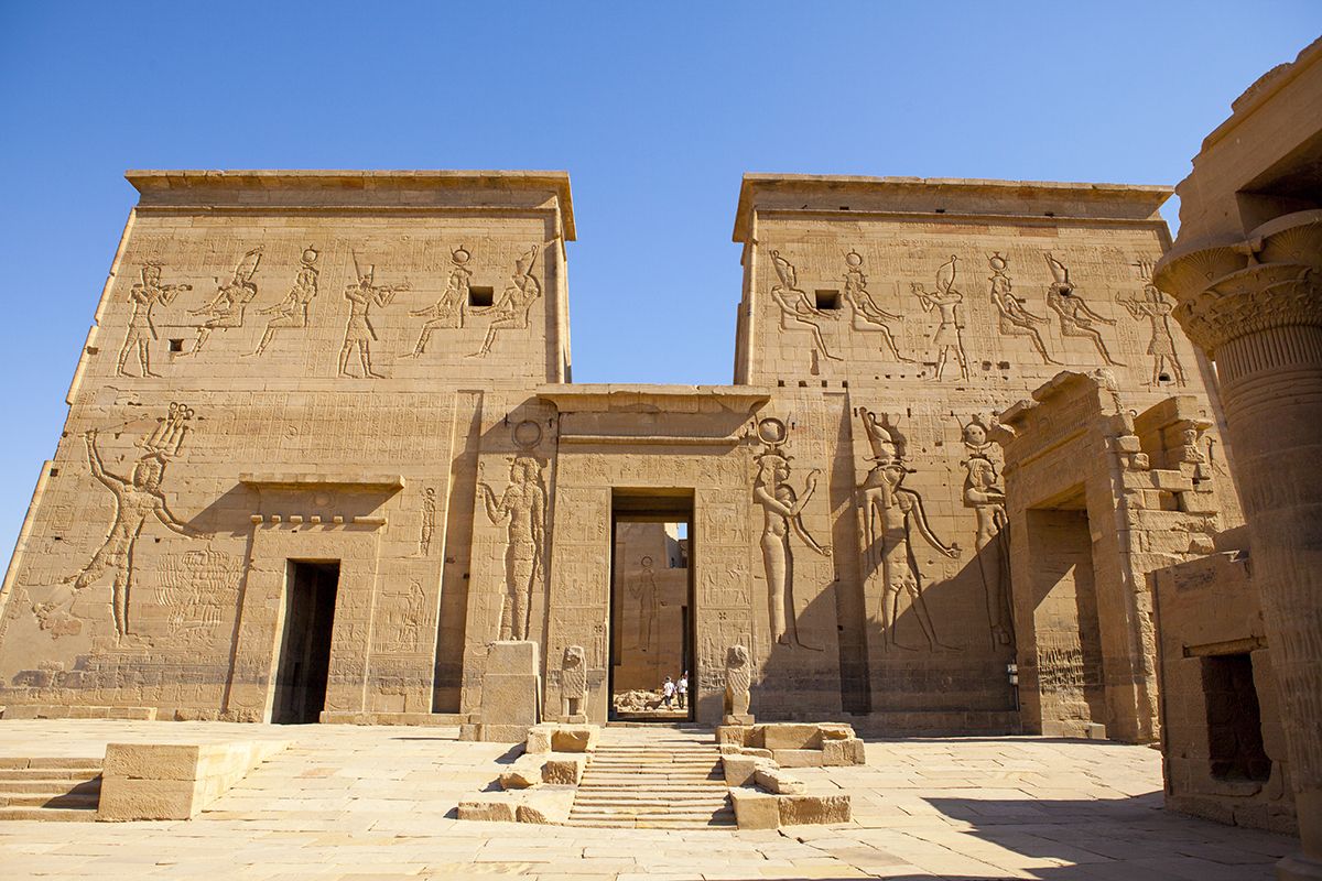 Primer pilón del Templo de Isis en Filae