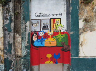 Street Art dedicado a las Meninas en el barrio de Canido