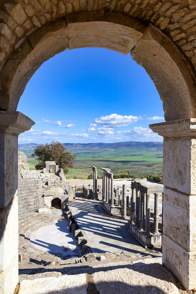 Vista del teatro desde un ventana superior